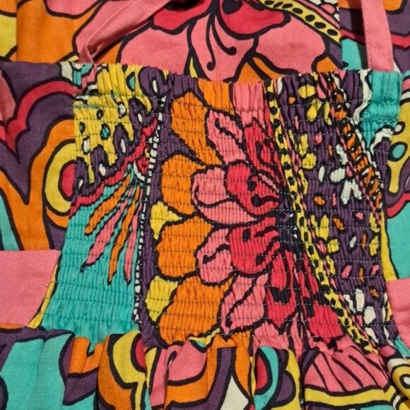Lilly Pulitzer girls size 12 sun dress bright color elastic back gathering GUC - Picture 5 of 5